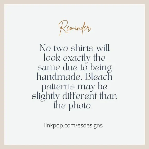 Peace Love Sunshine Sunflower Gray Bleached Handmade Graphic Tee T-Shirt - Picture 5 of 6